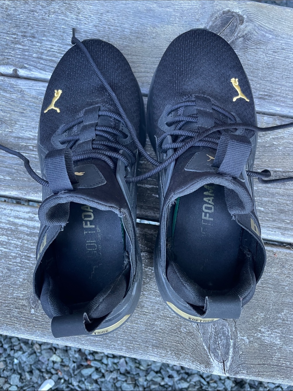 Puma | Softride | Enzo | NXT Running Shoes | Black/Gold | Size 9 - Picture 5 of 15